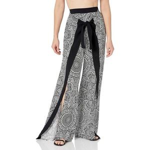 La Blanca Tie Front Side Slit Pant Swim Cover-up Size M